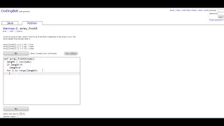 Warmup-2 array - front9 Python Tutorial Codingbat com