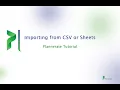 How to import Projects or Features via Google sheets or CSV files