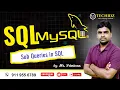 Sub Queries in SQL SQL MySQL Tutorial Title TechidZ by Srinivas