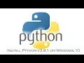 How to download and install python v9 3 1 On Windows 10 How to install Python 3 9 1