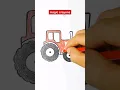 coloring page tractor