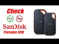 How to check if Sandisk portable SSD is original