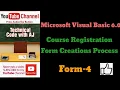 COURSE REGISTRATION FORM Microsoft Visual Basic 6 0 Part 4