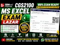 CGS2100 MS Excel Exam - Lazar Microsoft Excel Complete Step-by-Step Solution
