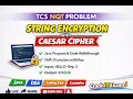 TCS NQT String Encryption Problem Caesar Cipher in Java Step-by-Step Coding Solution