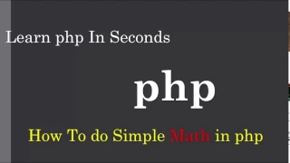 PHP How To Do Basic Math In PHP ADD - Subtact-Multiply-Divide