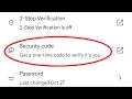 How to Get Google Account Security Code Google Security Verification Code in Gmail App