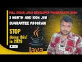 Full Stack Java Program 2026 3 month 100 job gurantee program Java with AI Sonu Soft
