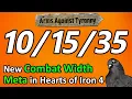 New meta and discussion about combat width in Hearts of Iron 4