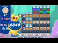 Candy Crush Saga Level 4349 NO BOOSTERS Super Hard Level 2 Stars