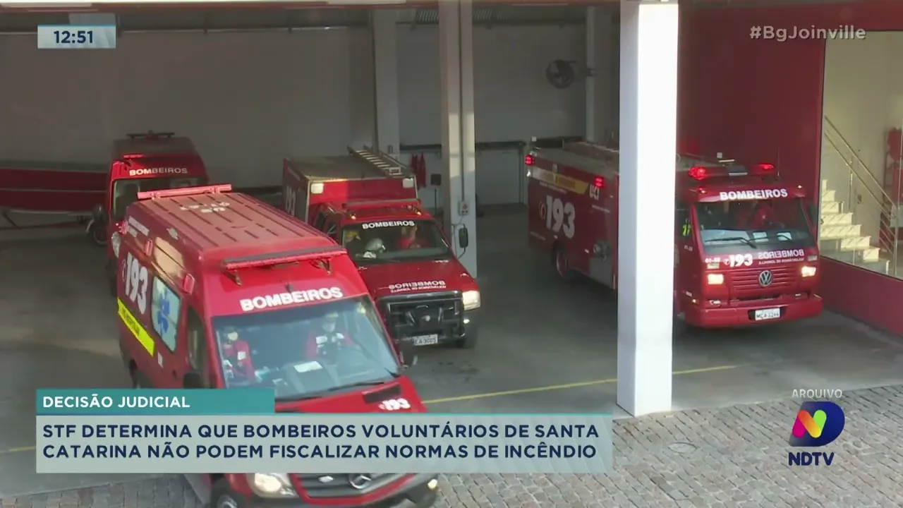 STF determina que Bombeiros Voluntários de Santa Catarina não podem fiscalizar normas de incêndio