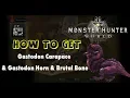 Monster Hunter World Pc How to get Gastodon Carapace Gastodon Horn Brutal Bone