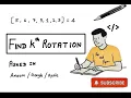 Find K-th Rotation Rotated Sorted Array Count Amazon Google Apple Interviews