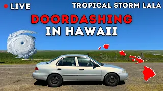 LIVE - DOORDASHING IN HAWAII BEFORE HURRICANE LALA