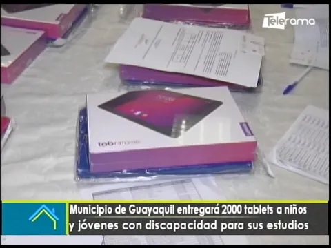 Municipio de Guayaquil entregará 2000 tablets a niños y jóvenes con discapacidad para sus estudios
