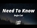 Doja Cat - Need To Know Traducida al Espanol