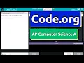 Code org Lesson 1 1 Variables Tutorial with Answers Unit 2 Computer Science A CSA