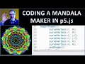 Coding a Mandala Art Maker in p5 js - generative art programming