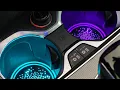 LED Car Cup Holder Lights That Change Colors Z-OneMart Car Coasters Review Install