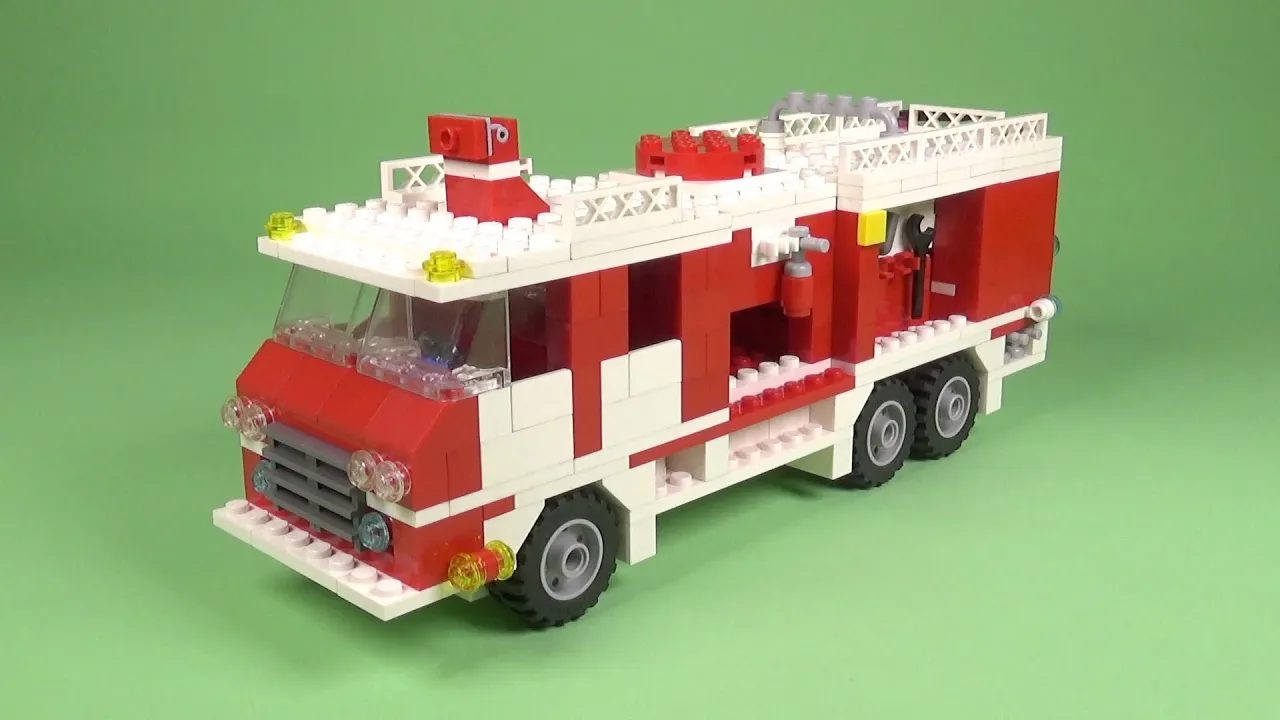 Fire Truck, Police Cars, Garbage Trucks, Tractor, Bus & Bulldozer LEGO Toy Vehicles for Kids