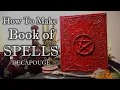 Lagu How to make Spellbook, Faux Leather  Decapouge Book, 🔮🪄🌿✨🧹Pagan Crafting, Witchcraft