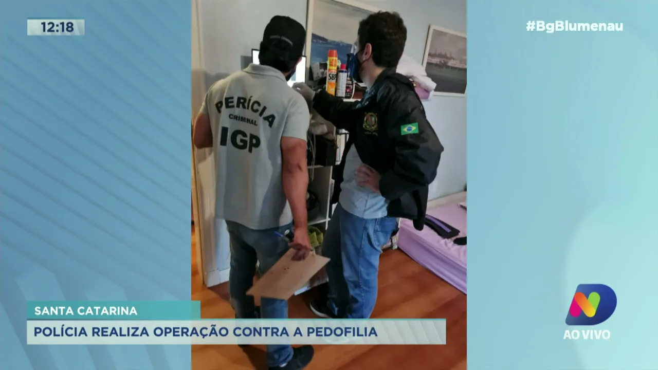 Polícia realiza operação contra a pedofilia em Santa Catarina