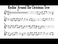 Lagu Rockin' Around The Christmas Tree Alto Sax Sheet Music Backing Track Play Along Partitura