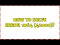 How to Solve ERROR 1064 42000 2 Solutions