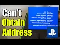 How to Enter DNS if you Cannot Obtain IP Address on PS4 Console Best Method