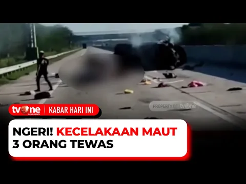 Kecelakaan Maut Akibat Pecah Ban, Seorang Wanita Menangis Histeris