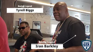 Boxing LEGENDS Iran Barkley Tyrell Biggs on Deontay Wilder