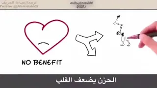 لا فائده للحزن فالقلب 