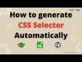 How to generate CSS Selector automatically cssSelector in Cypress Selenium and Playwright