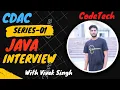 Interview Pepration in Java Series 01 CDAC Interview Pepration Vivek Singh CodeTech