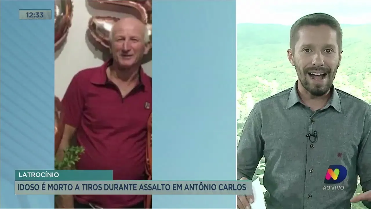 Idoso é morto a tiros durante assalto em Antônio Carlos