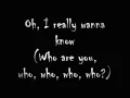 Lagu The Who - Who Are You Lyrics (On screen)
