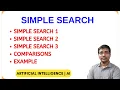 SIMPLE SEARCH SIMPLE SEARCH 1 SIMPLE SEARCH 2 SIMPLE SEARCH 3 EXAMPLES COMPARISION AI