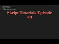 Basic Loops Variables Skript Tutorial