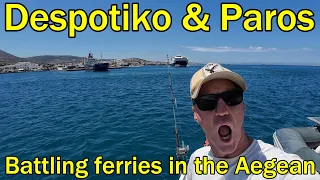 We are battling the ferries of the Aegean around Despotiko! (Sailing Dakini – Leave to Roam Ep. 82)