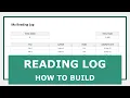 How to Build a Simple Reading Log in Excel