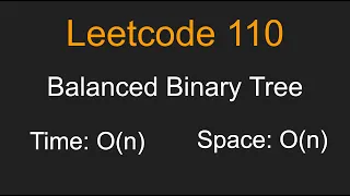 Balanced Binary Tree - Leetcode 110