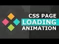 CSS Page Loading Animation Effects - Tutorial
