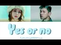 GroovyRoom (이휘민)-'Yes or No' (Feat. HUH YUNJIN of LE SSERAFIM) (Color Coded Lyrics ENG/ROM/HAN)