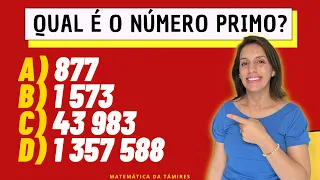 RECONHECENDO UM NÚMERO PRIMO