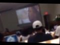 MY Lecturer playing Emtee roll-up in business lecture@UJ