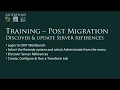 Post Migration - Create and Run Server Reference Job
