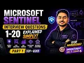 Part 1 - Microsoft Sentinel Interview Questions Answers Learn Microsoft Sentinel SIEM Interview