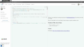 Easy JavaScript - The while loop 24