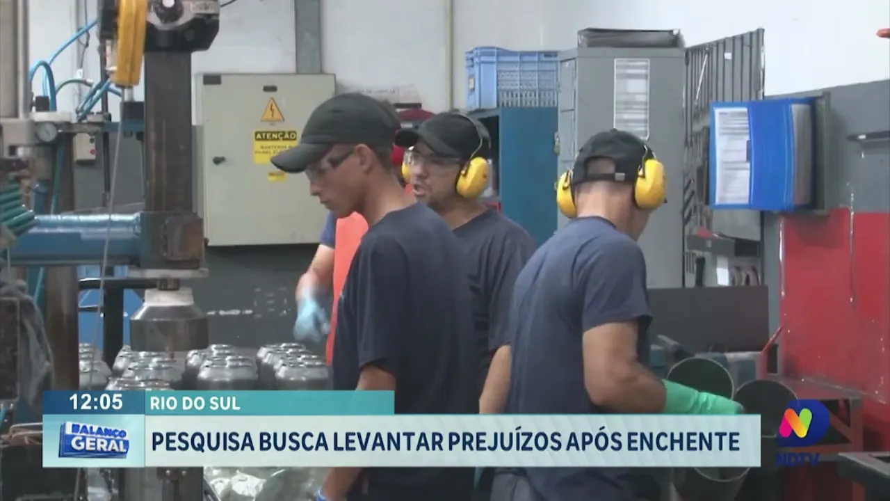 Pesquisa busca levantar prejuízos após enchente em Rio do Sul