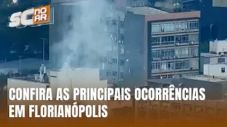 Confira as principais ocorrências registradas em Florianópolis na manhã desta segunda-feira